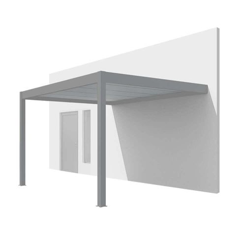 Carport adossé aluminium blanc 3x2m - Abri voiture moderne 2995x2058mm fenetre24.com Image