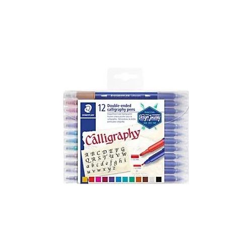 STAEDTLER Kalligraphie-Stifte Farbig sortiert 12 Stück