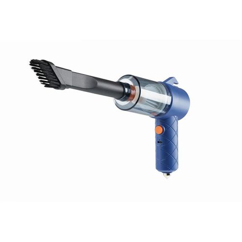 Cleanmaxx Akku-Handstaubsauger CLEANmaxx , Blau, Orange , Metall, Kunststoff , 17x5.5x33.5 cm , 2-in-1-Funktion, Filter abwaschbar, kabellos, platzsparend verstaubar , Haushaltsreinigung, Haushaltsgeräte, Staubsauger