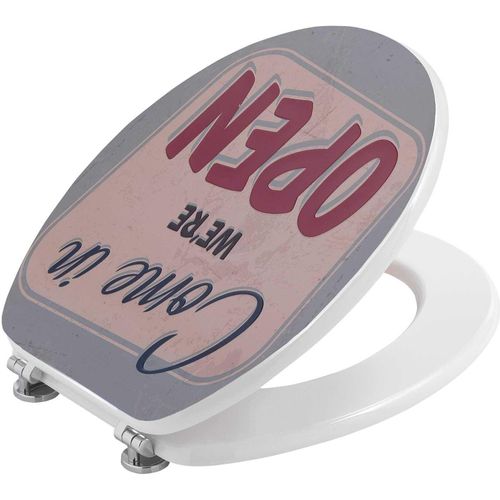 WC Sitz mit Schild