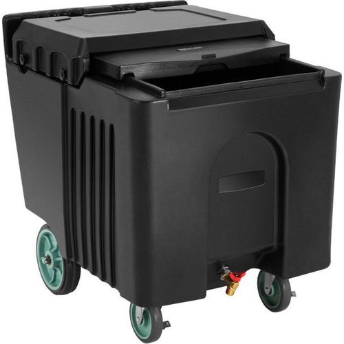 Tragbarer Eisbehälter Kommerziell - Eisbehälter mit Schiebedeckel - 56,7kg Fassungsvermögen