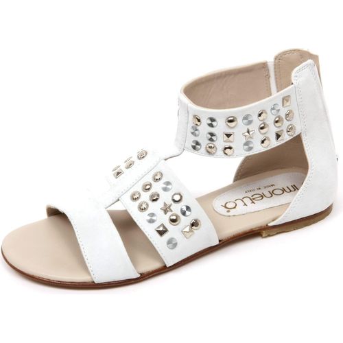 C9674 SIMONETTA weißer Nietenschuh Schuh Kid Girl Sandale