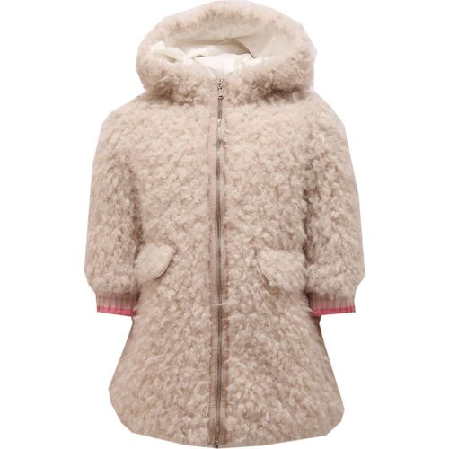 1383V pelliccia ecologica girl SIMONETTA cappotto beige coat bimba