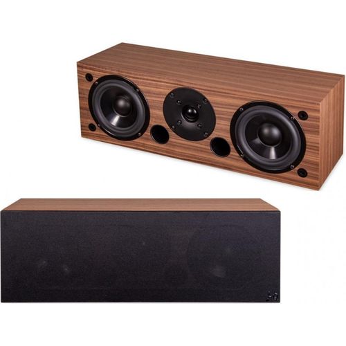 Acoustique Quality WEGA 51 - Zwei-Wege-Heimkino-Centerlautsprecher mit 120W Leistung / NUSSBAUM