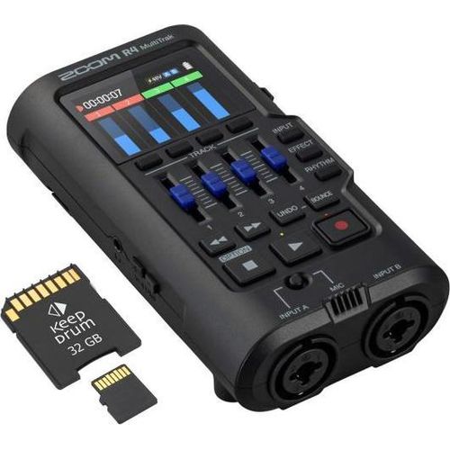 Zoom R4 MultiTrak Audio-Recorder mit Speicherkarte