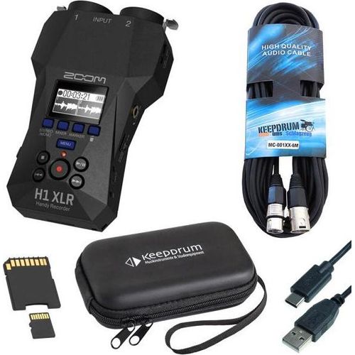 Zoom Audio-Recorder H1 XLR mit Zubehör-Set