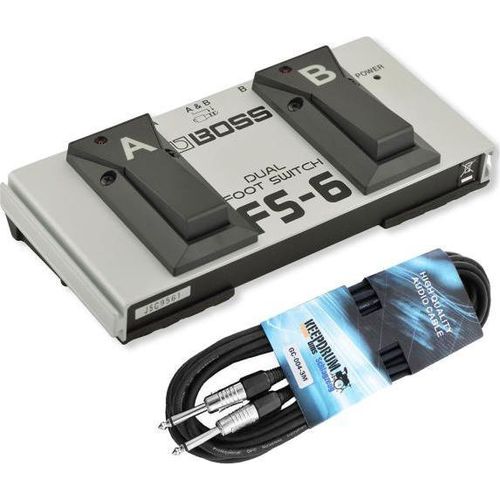 Boss Doppelfußschalter FS-6 mit Klinkenkabel