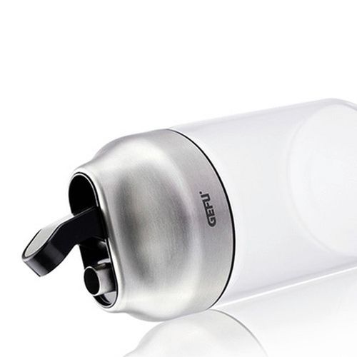 Gefu Zuckerstreuer Tip , Schwarz, Silber , Metall, Kunststoff, Glas , 12 cm , Kaffee & Tee, Zuckerdosen
