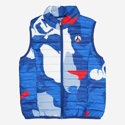 Mehrfarbige Weste mit Muster