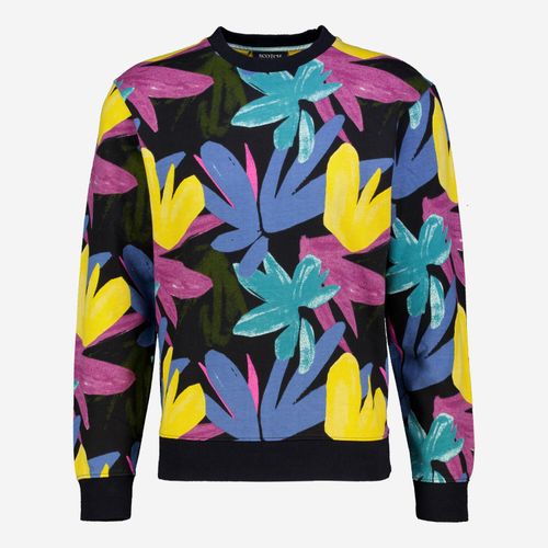 Mehrfarbiges Sweatshirt mit Blumenmuster