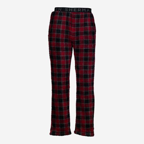 Mehrfarbige Pyjamahose aus Fleece mit Karomuster