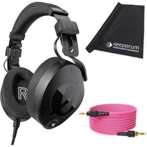 Rode NTH-100 Kopfhörer mit 2.4m Kabel Pink mit Tuch