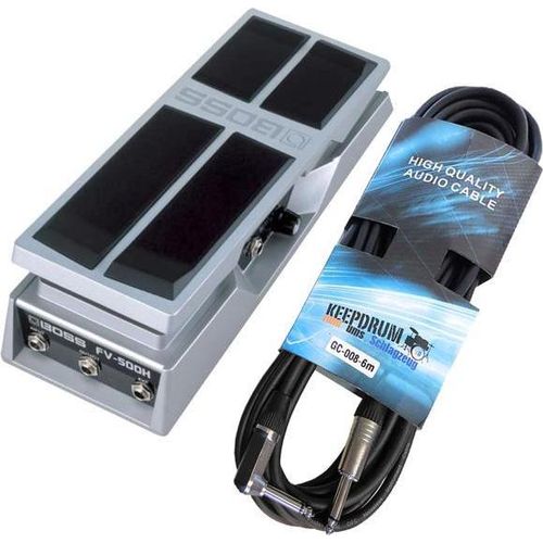 Boss FV-500H Volume-Pedal mit Gitarrenkabel GC08