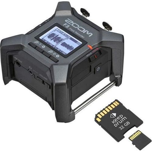Zoom F3 Multitrack Field Recorder mit Speicherkarte
