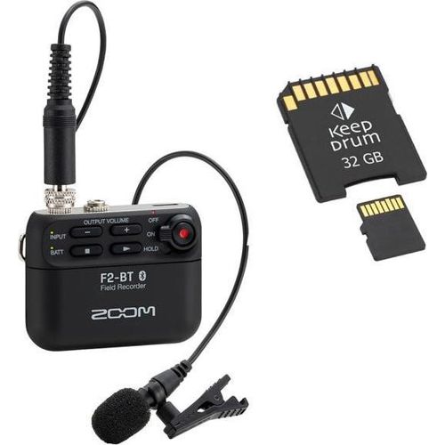 Zoom F2-BT Bluetooth Field-Recorder mit SD-Karte