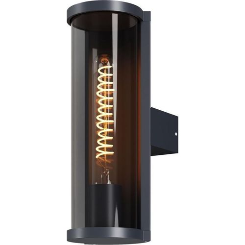 Wandlampe außen Aluminium H: 14,6 cm IP54 Graphit E27 Außenwandlampe