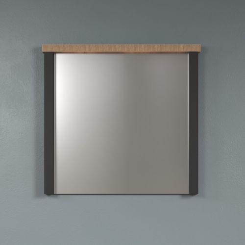 Garderobenspiegel HOME AFFAIRE "Elda", mango, schwarz, B:73cm H:69cm T:7cm, Floatglas, Holzwerkstoff, Spiegel, Garderobenspiegel, Wandspiegel aus Floatglas – (B/T/H) 73/7/69 cm