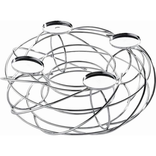 Justinus Adventskranz Lifestyle , Chrom , Metall , Dekoration, Weihnachtsdekoration, Winterdeko