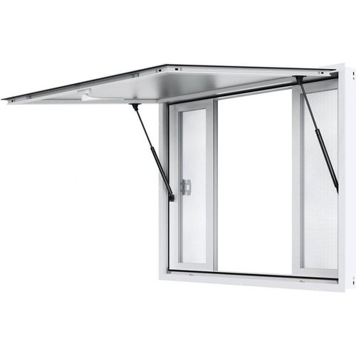 Imbissstand Servierfenster Food Truck - Service Markise 943x110mm - Robustes Aluminium für Food Trucks und Straßencafés