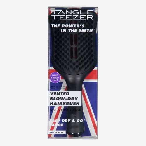 Schwarze Haarbürste mit Belüftung