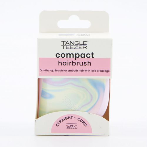 Rosafarbene kompakte Haarbürste