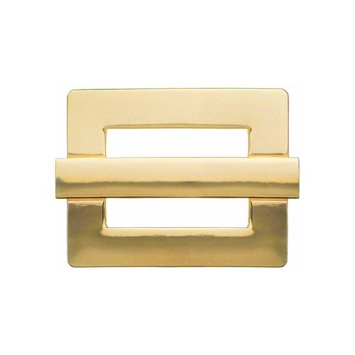 Gürtelschnalle RETTUNGSRING GÜRTEL, Damen, gold (goldfarben), Obermaterial: 100% Metall, unifarben, Gürtel, Wechselschnalle »Viereck Mit Steg Gold«