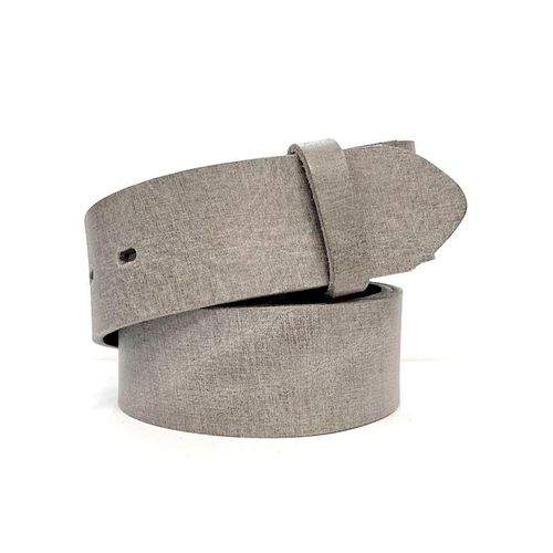 Gürtelriemen RETTUNGSRING GÜRTEL, Damen, Gr. 120, grau (hellgrau), Leder, Gürtel