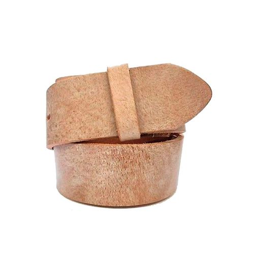 Gürtelriemen RETTUNGSRING GÜRTEL, Damen, Gr. 95, braun, Leder, Gürtel