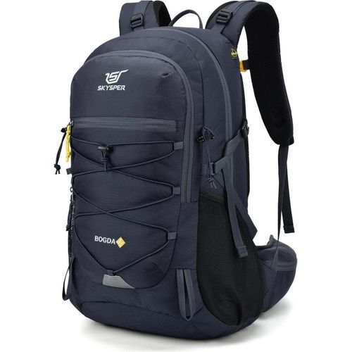 SKYSPER BOGDA 35L Wanderrucksack mit Rückenbelüftung Trinksystem Trekkingrucksack Blau