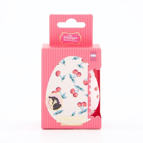 Rosa Entwirrende Haarbürste mit Kirschmuster