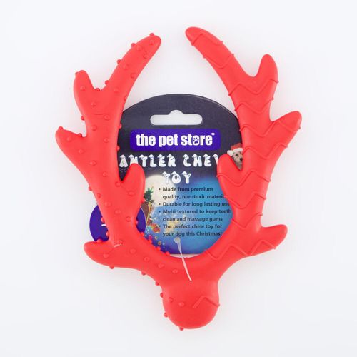 Rotes Geweih-Haustierspielzeug 15,5x18,5cm Image
