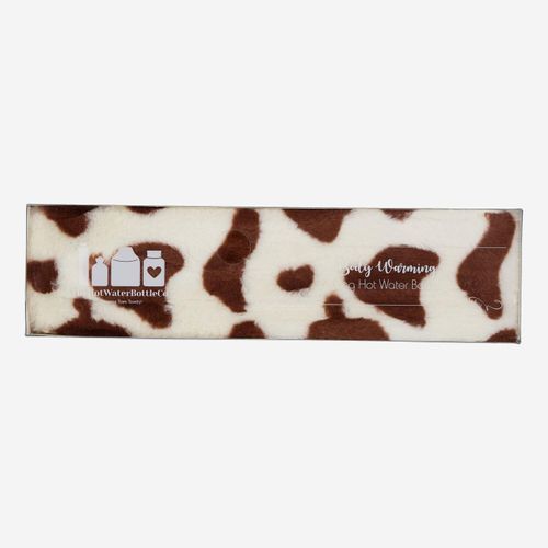 Weiße und braune lange Wärmflasche