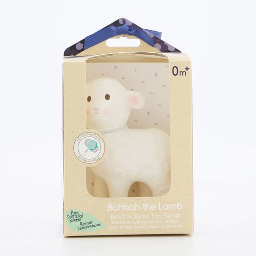 Weißes Badespielzeug im Lammdesign