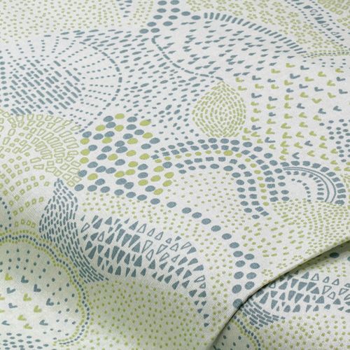 Beschichtetes Baumwollgewebe "Grafik", Grüntöne Image