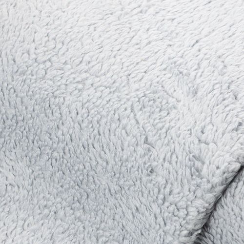 Baumwoll-Teddyplüsch, graublau