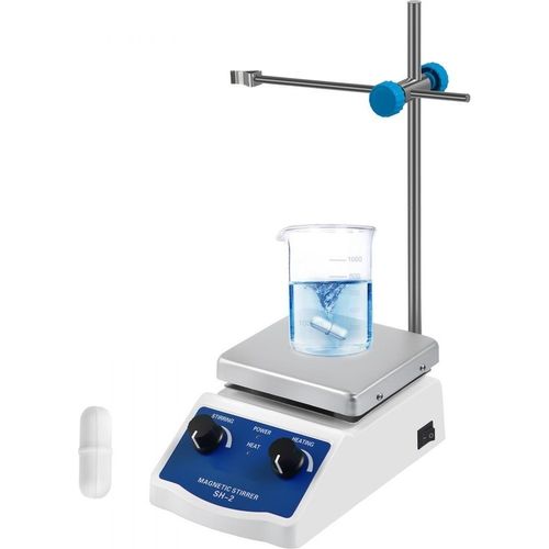 SH-2 Magnetrührer Heizplatte - Magnetrührer 180W - Magnetrührer - Heizplatte 120 * 120mm - Rührer 1L.
