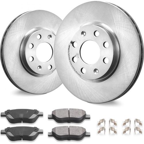 Bremsscheiben und Bremsbeläge Set für Opel Adam und Corsa D - Vauxhall - 10,1 Zoll - Keramik - Schnelle Wärmeableitung - Rost- und korrosionsbeständig - Fließheck