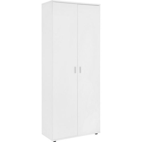 Schuhschrank Galant , Weiß , Holzwerkstoff , 5 Fächer , 69x176x34 cm , Made in EU , Garderobe, Schuhaufbewahrung, Schuhschränke