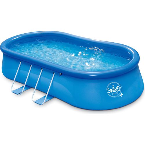 Schnellaufbau-Pool oval 4,57 m × 2,74 m × 1,07 m