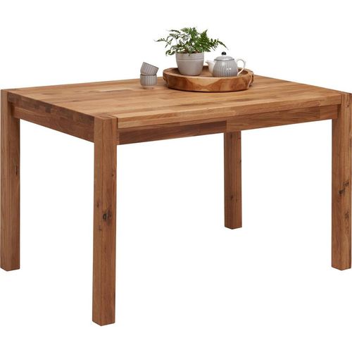Esstisch , Eiche , Holz , Wildeiche , massiv , rechteckig , eckig , 80x75x120 cm , Esszimmer, Tische, Esstische