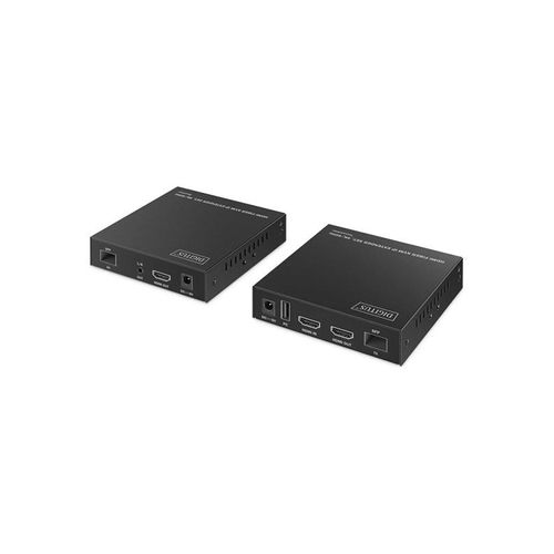 DIGITUS - Extender Set - KVM / audio / serial / USB extender - HDMI 1GbE USB