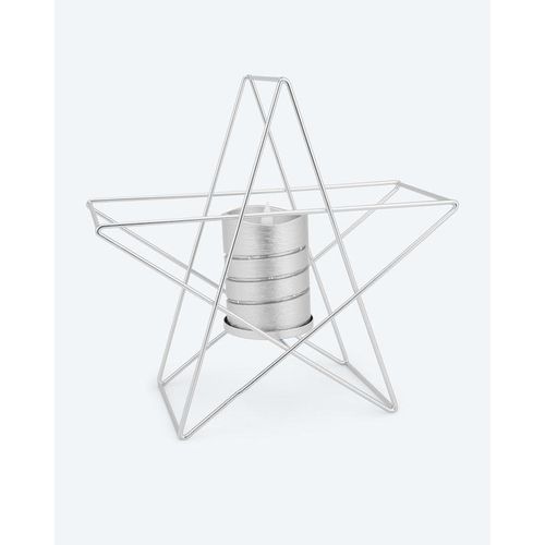 Metall-Kerzenhalter mit LED-Kerze
