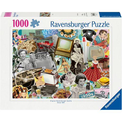 Puzzle RAVENSBURGER "Die 50er Jahre", bunt, Puzzles, KinderB:70cm H:50cm, Made in Germany, B:70cm H:50cm