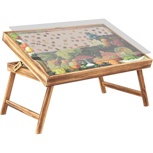 Holzpuzzle Tisch 1000 Teile Sortierfächern Klapp-Kipptisch Puzzles