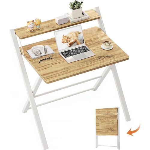 Klappschreibtisch Kleiner Schreibtisch Klappbar Beige