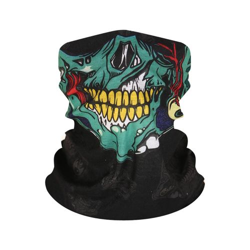 Mehrfarbige Skelettmaske / Schal / Schal Halloween - Skelett