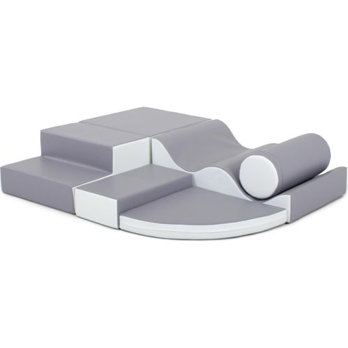 IGLU Soft Play Softbausteine Riesenbausteine Schaumstoffbausteine mit Anti-Rutsch 6 TLG. (Grau/Weiß)