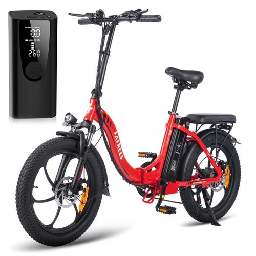 E-Bike Klapprad, 20 Zoll, Elektrofahrrad mit 720 Wh Akku, 75-90 km Reichweite, 250 W Motor, IP54 & Federung, faltbar, LCD Display, 3 Fahrmodi, F20+