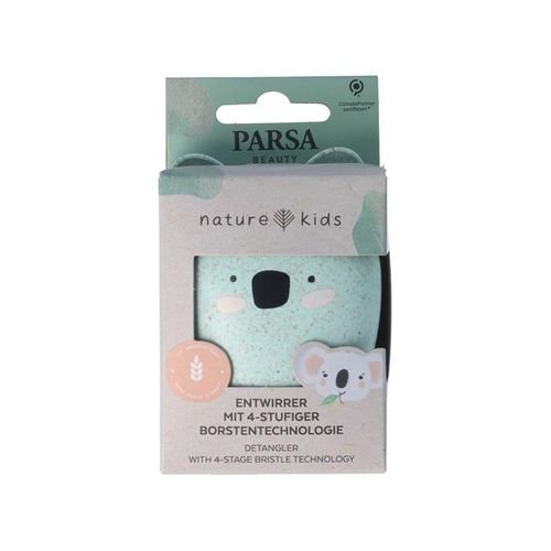 Parsa Nature Kids Karlo Detangler Haarbürste aus Weizenstroh ohne Griff - Koala-Print