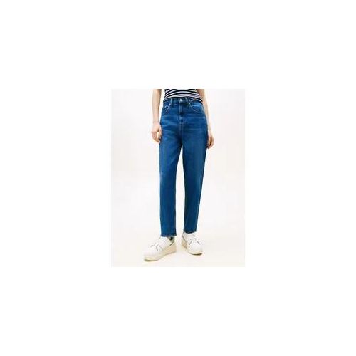 Tommy Jeans "High waist - Mom-Jeans Tapered" mit Logo-Stickereien